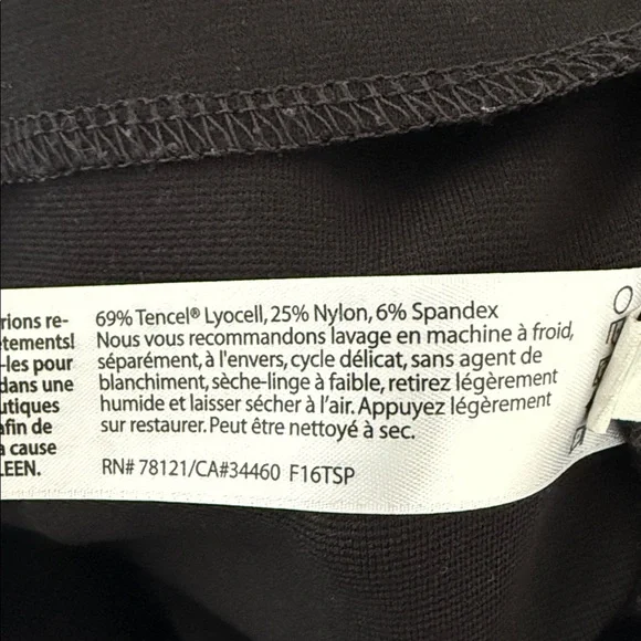 Eileen Fisher Elegant Black Pencil Skirt - Picture 8 of 8